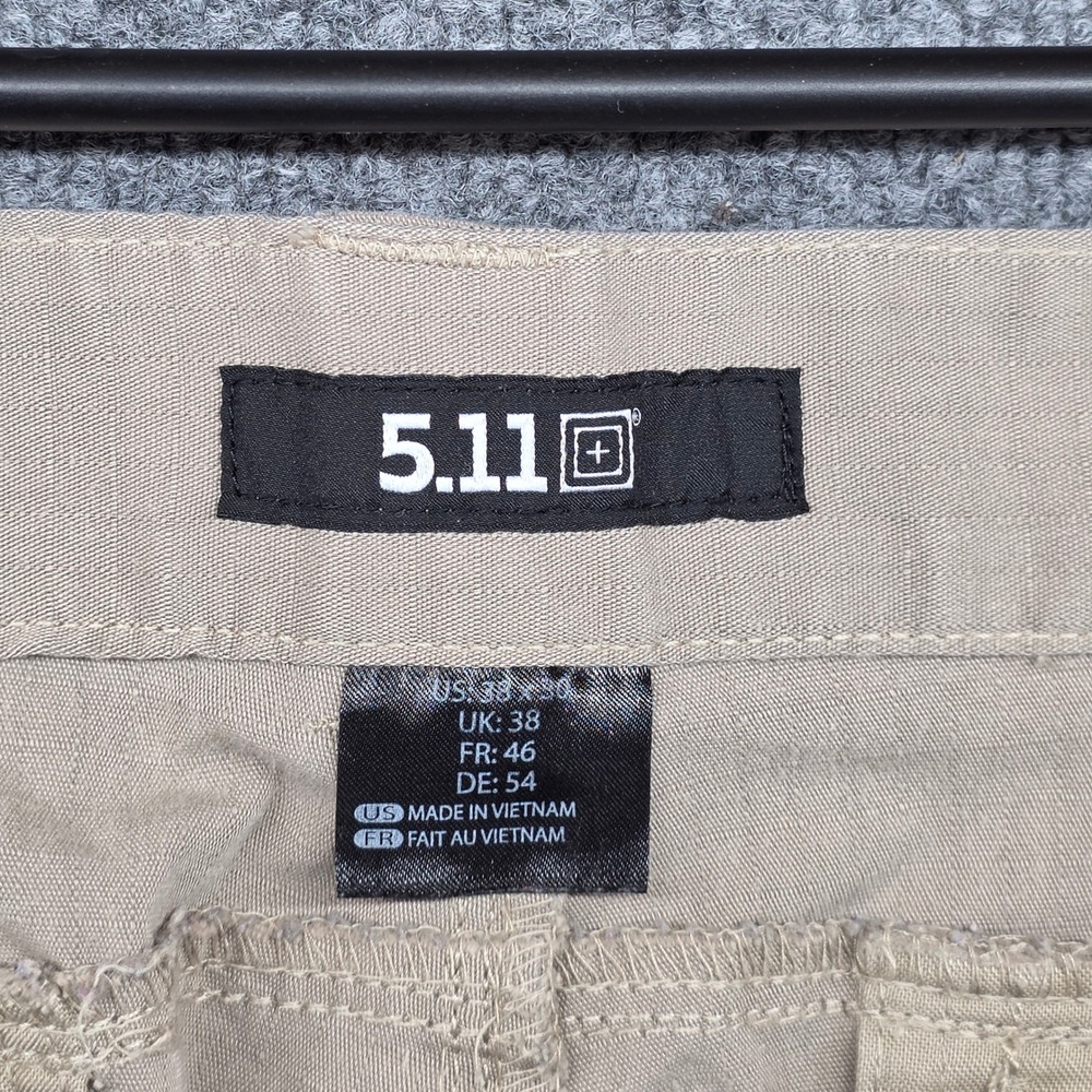 5.11 Tactical Pants Mens Khaki Cargo Work Outdoor Pockets Size 38 - Picture 5 of 9